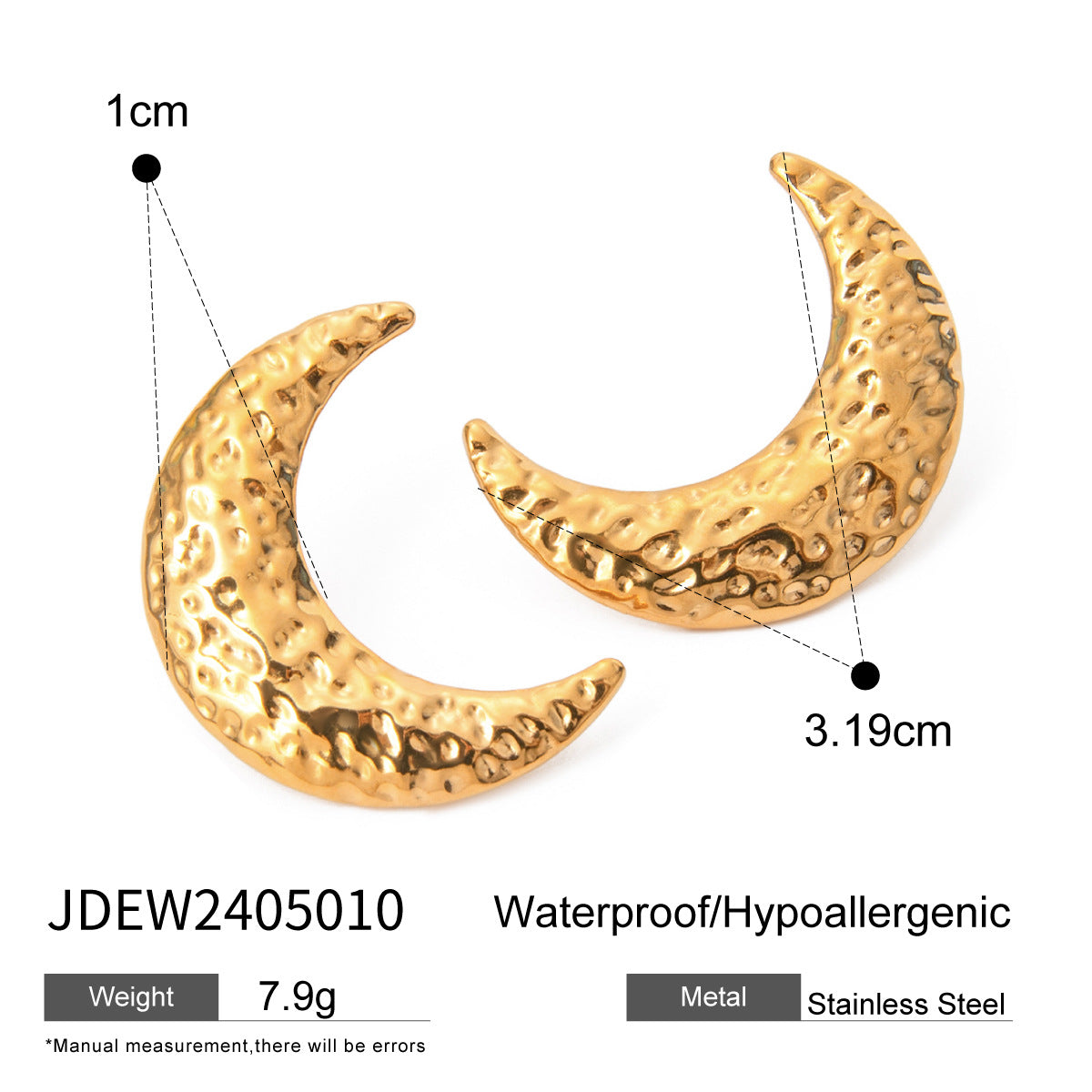 Stainless Steel Earrings Dopamine Earrings Design Niche Titanium Steel Female