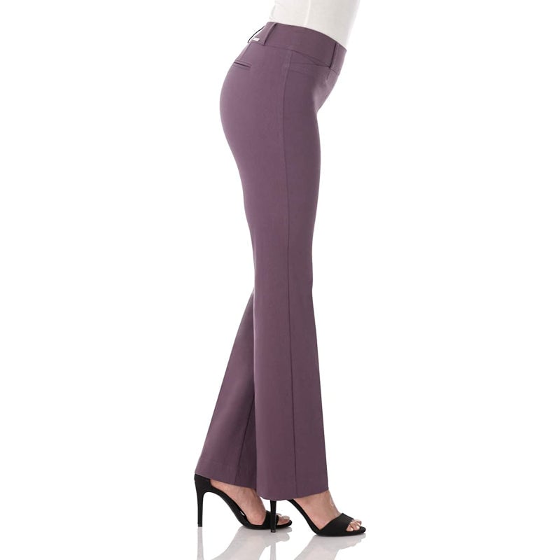 Women's Solid Ease In To Comfort Fit Bootcut Stretch Pant