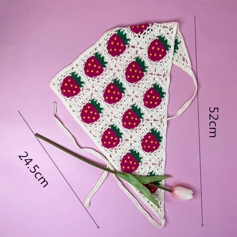 2 Pieces Unisex Vacation Pastoral Geometric Plaid Flower Cloth 1 Piece