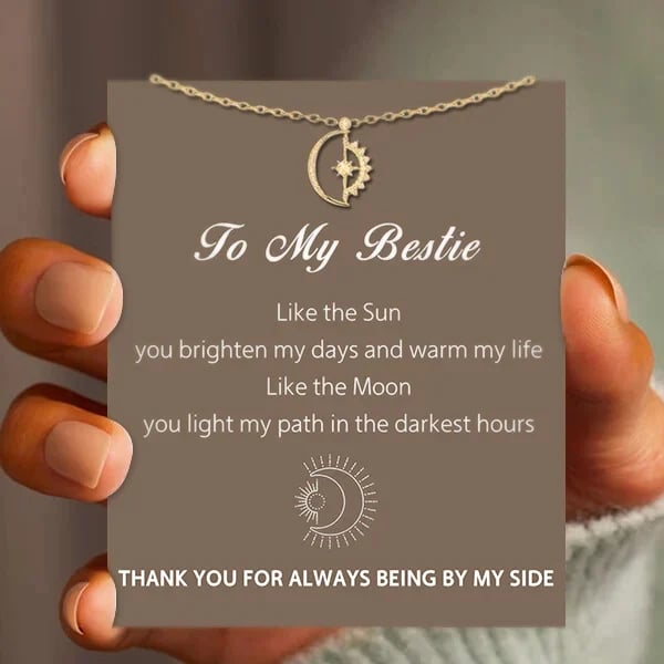 🔥  Buy 1 Get 1 Free🔥To My Bestie Necklace - ''Thank you for always being by my side''👩‍❤️‍👩