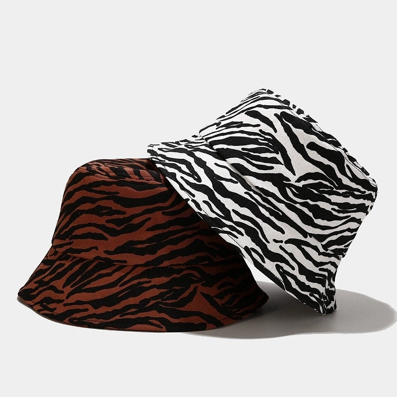 Fisherman Hat Tide New Striped Hat Korean Dongdaemun Hat Female Four Seasons Can Wear Sunscreen Cap