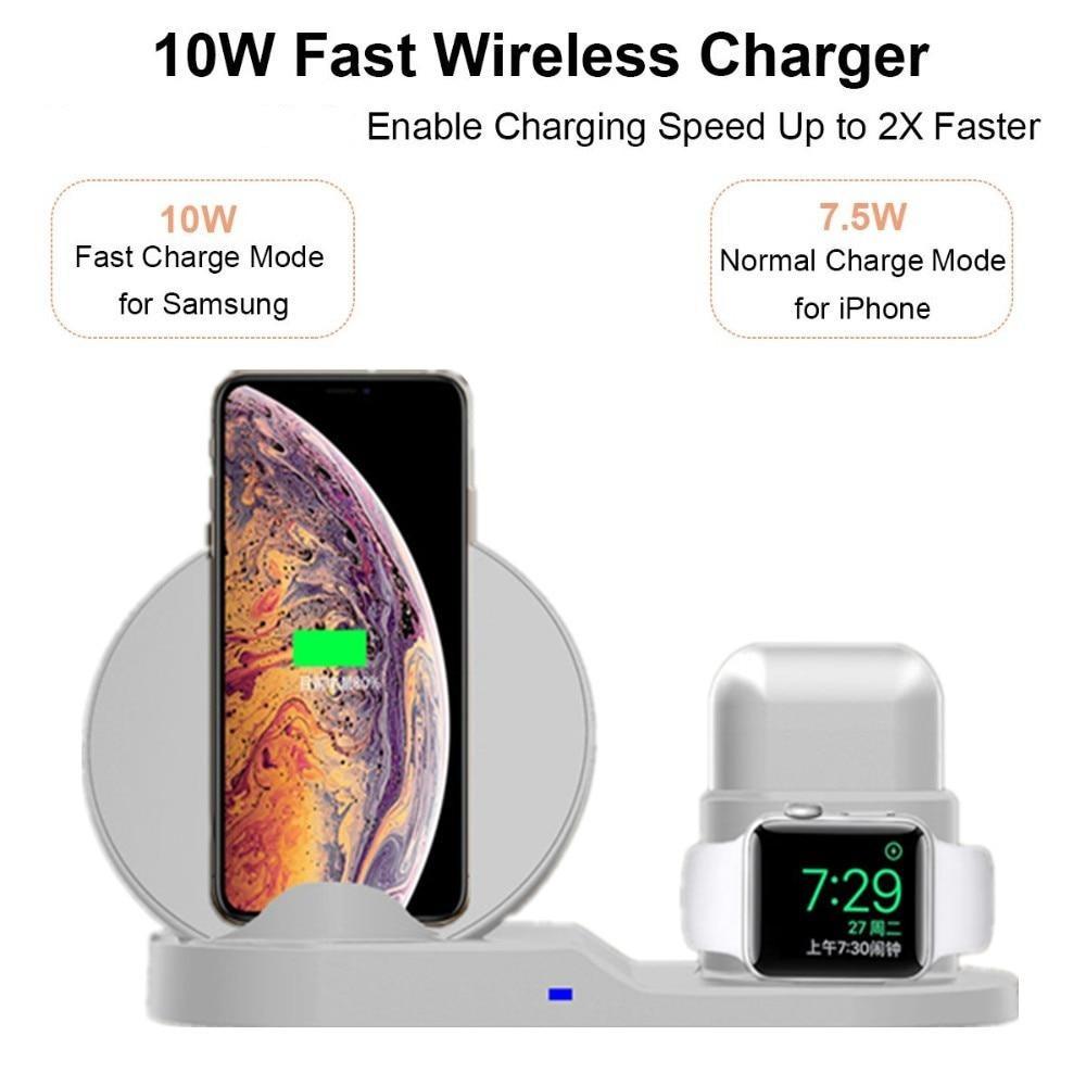 3 in 1 Fast Wireless Charger Dock