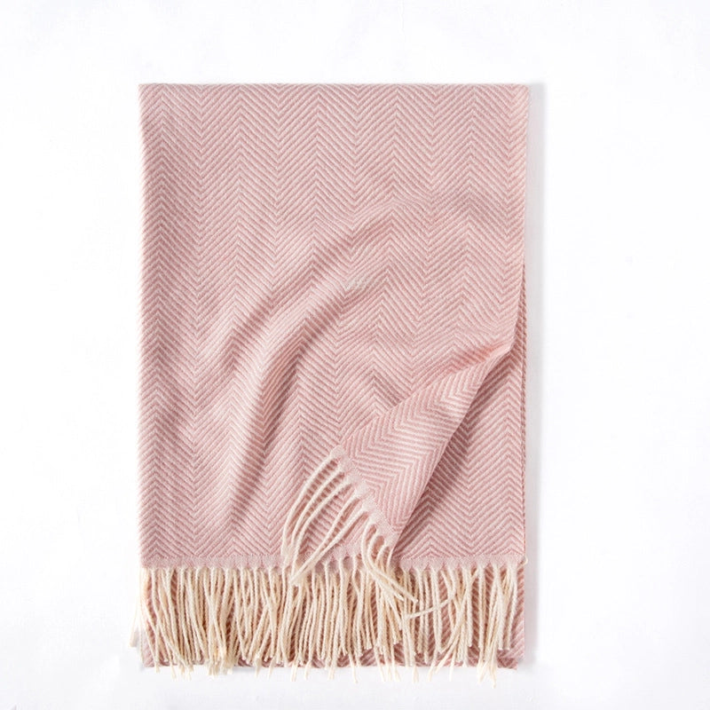 Women's Elegant Streetwear Stripe Imitation Cashmere Scarf