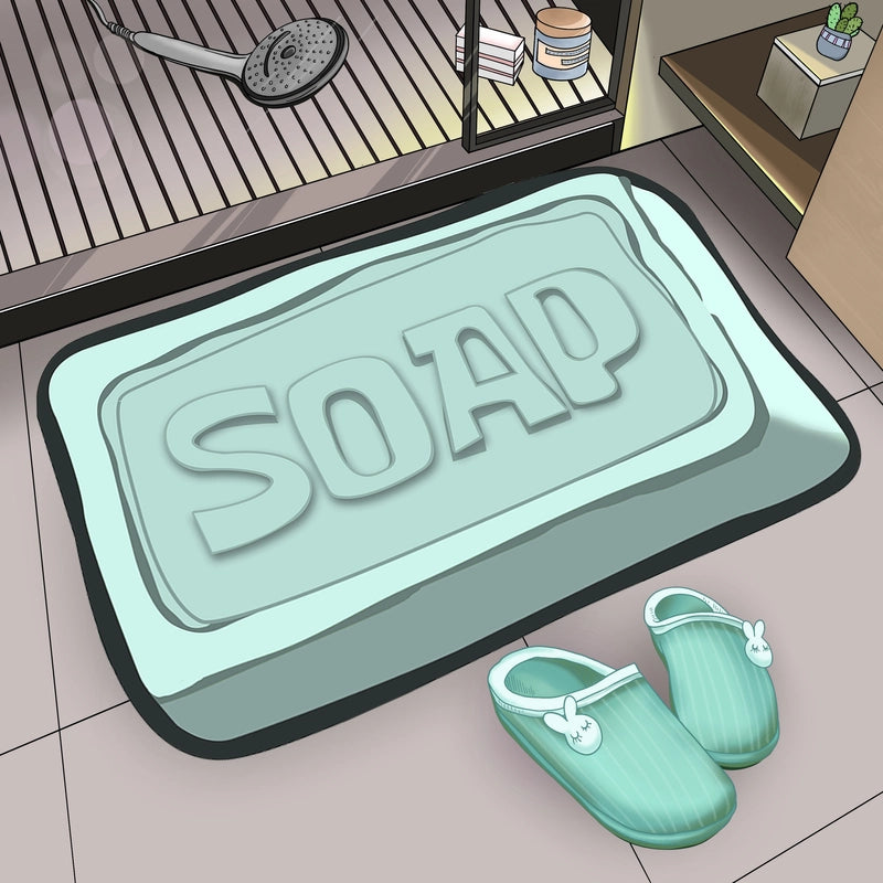 Casual Vacation Printing Polyester Fiber (Polyester) Floor Mat Bathing