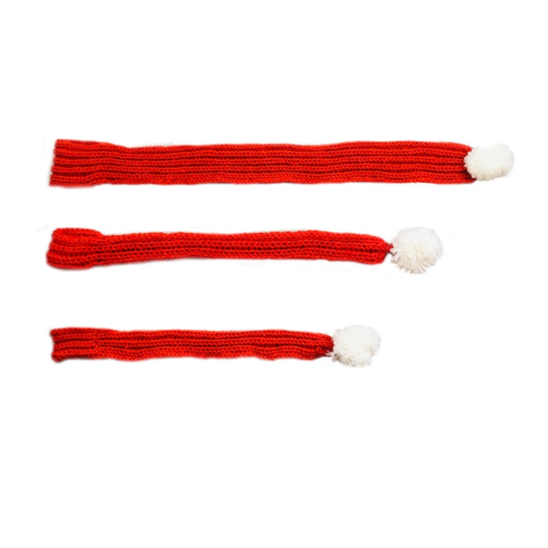 Fashion Yarn Christmas Color Block Pet Scarf