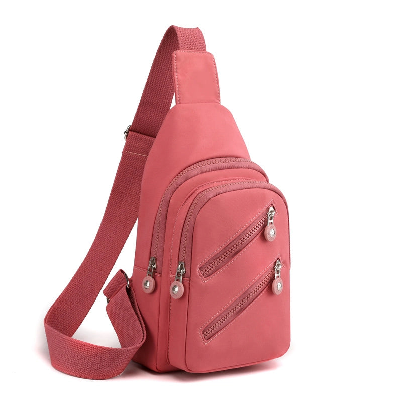 Women's Chest Bag New  Fashionable Women's Shoulder Messenger Bag Fashionable Casual Printed Chest Small Backpack