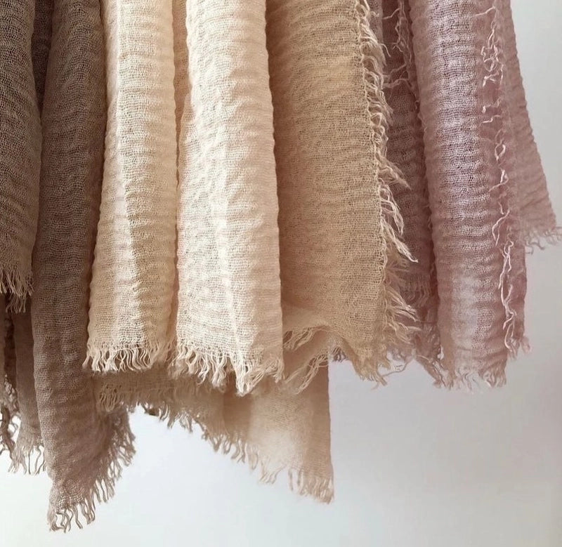 Women's Minimalist Solid Color Satin Printing Shawls