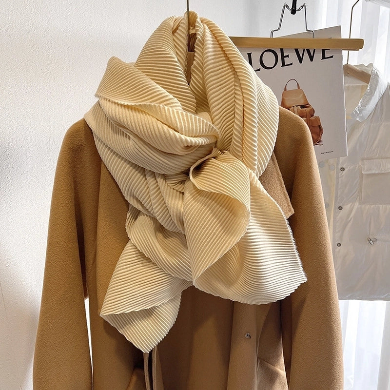 Women's Minimalist Solid Color Imitation Cashmere Polyester Winter Scarves