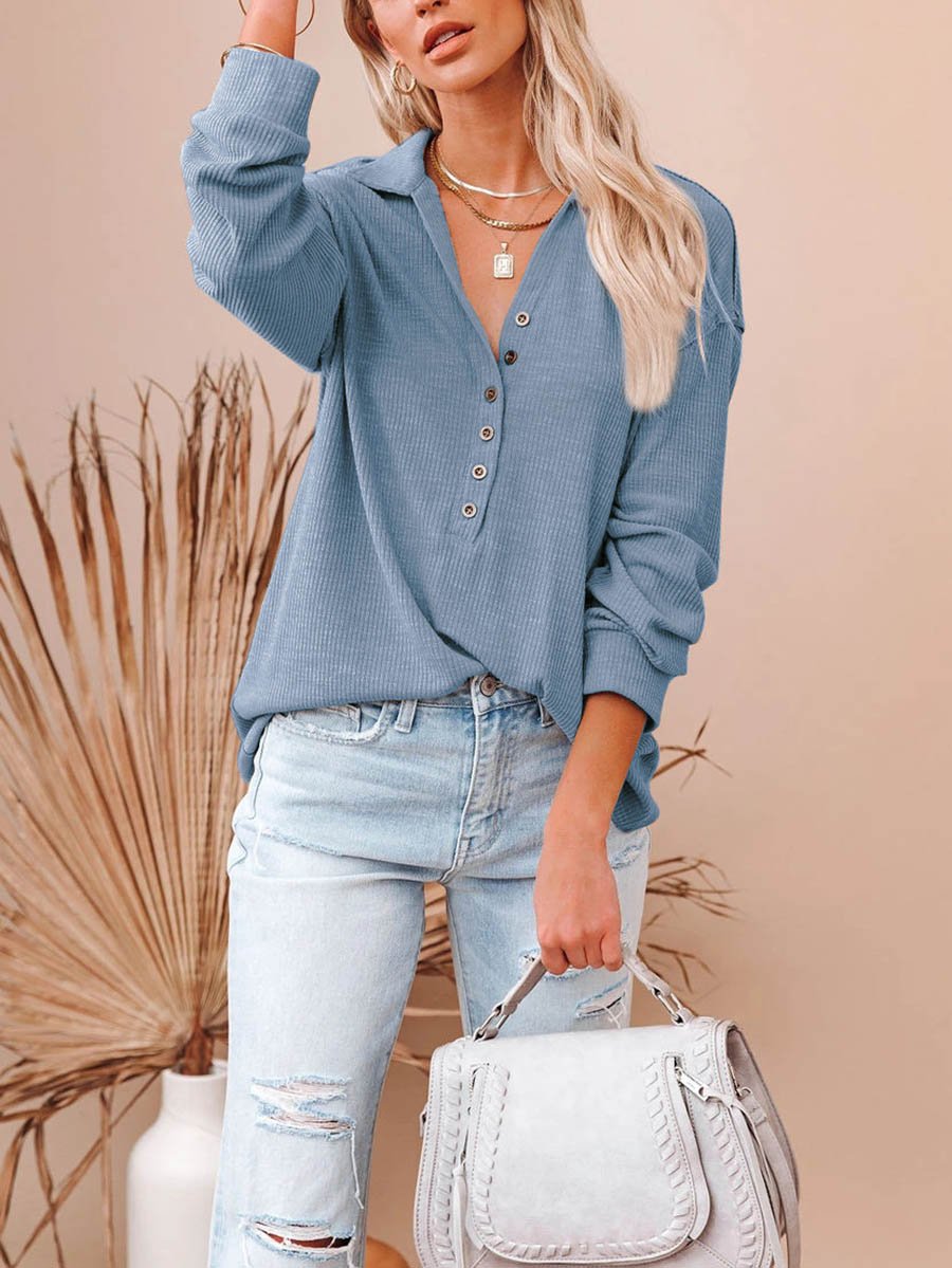 Button Down Casual Top