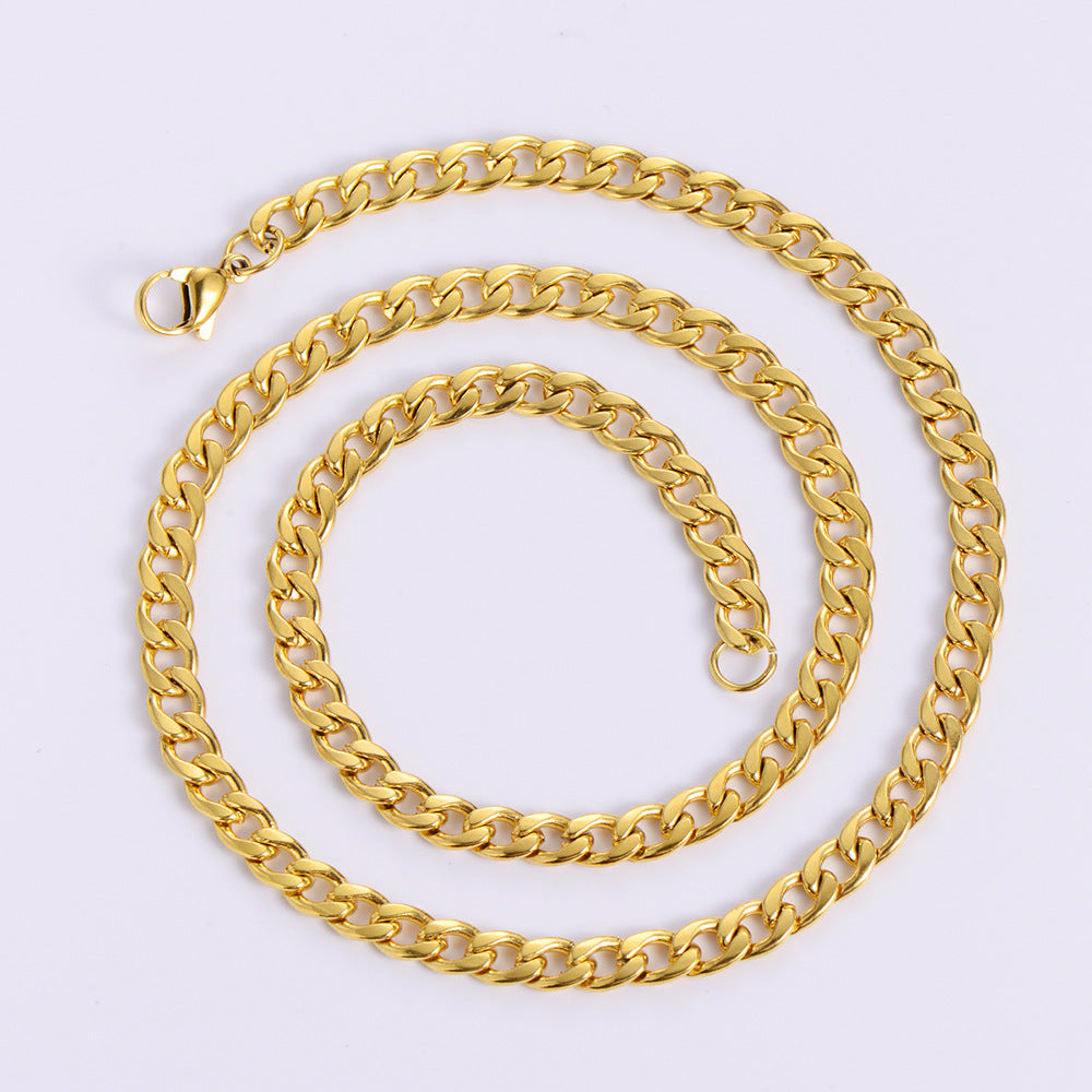 Men Geometric Metal Chain Geometric Necklaces