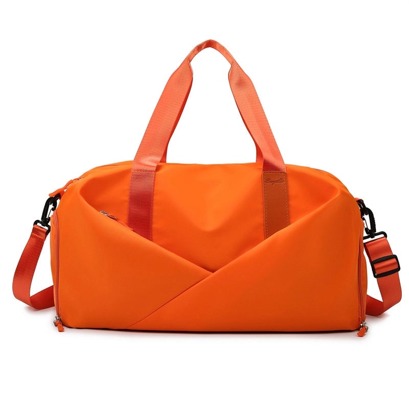 New Fashion Fitness Travel Bag Portable Shoulder Large Capacity Oxford Cloth Dry And Wet Separate Sports Bag Independent Shoe Bin