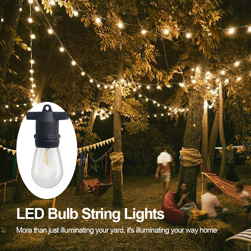 20M-200M Connectable LED Festoon String Lights Xmas Wedding Party Patio Dimmable