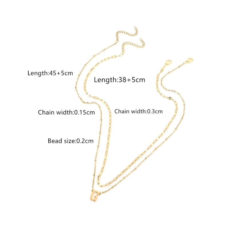 Casual Business Classic Style Letter 201 Stainless Steel 304 Stainless Steel Pendant Necklace