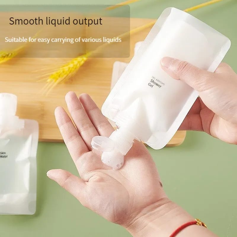 Portable Travel Refillable Multipurpose Liquid Fluid Pouch