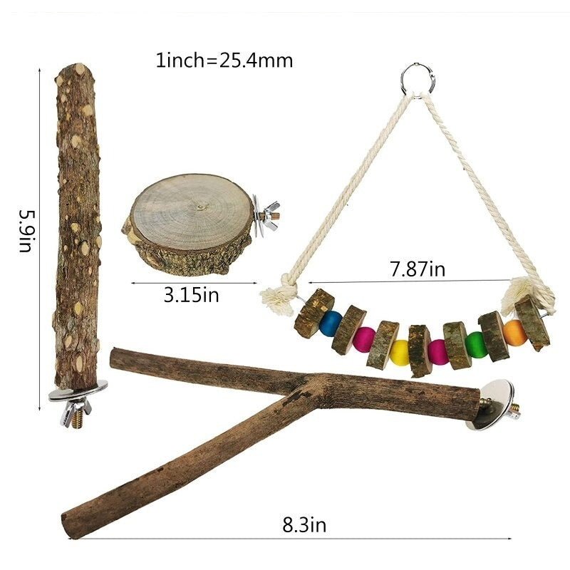 Wooden Chew 6 Pieces Chew Toy