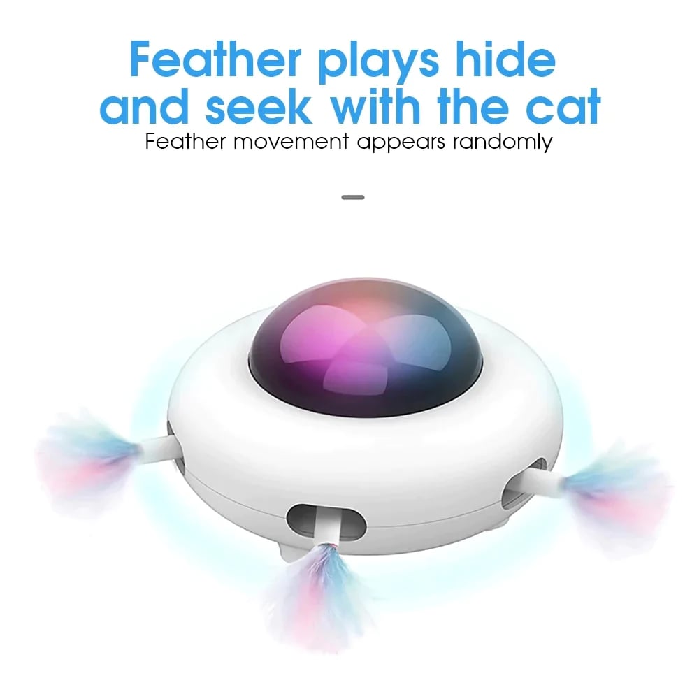 UFO Interactive Cat Toy- Sweeping robot