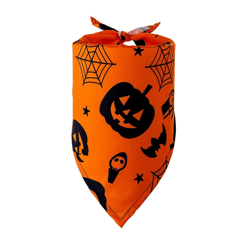 Casual Polyester Halloween Color Block Pet Scarf