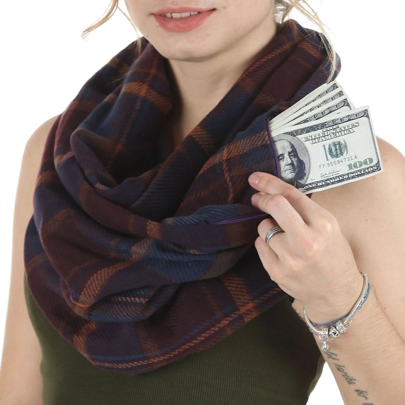 Women's Classic Style Color Block Imitation Cashmere Scarf