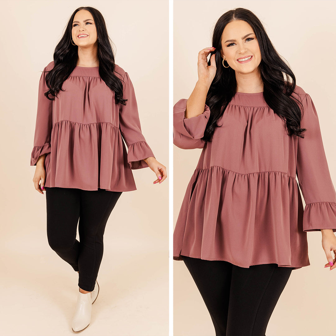 Day Dreaming About You Top. Mauve