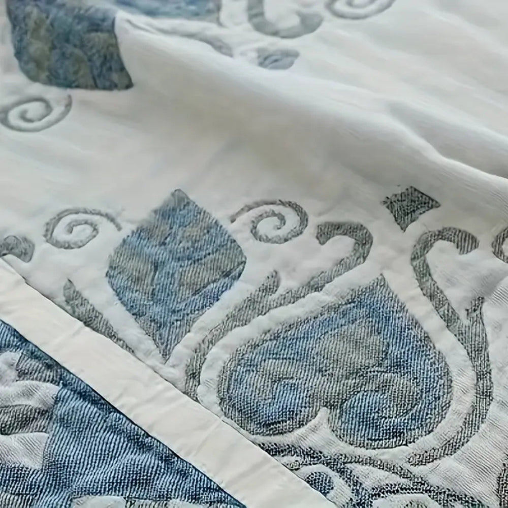 Floral Cotton Comfort Blanket