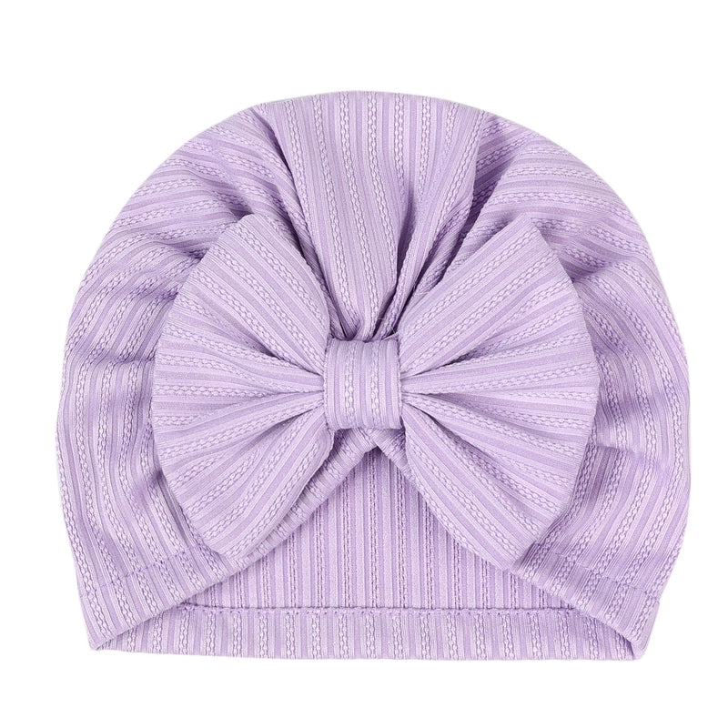Baby Girl's Baby Boy's Minimalist Solid Color Jacquard Baby Hat