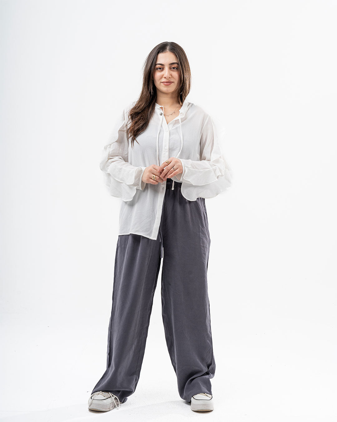 Womens Ruffled Blouse