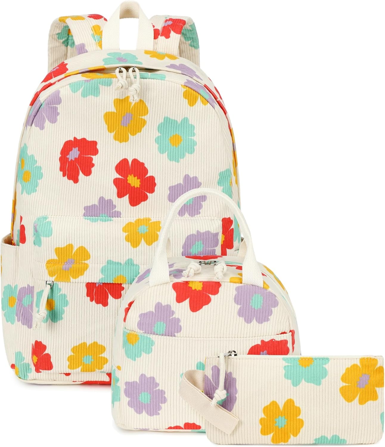 Bluboon School Backpack Teens Girls Boys Kids School Book Bags with Lunch Box Pencil Bag