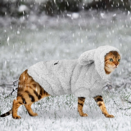 Warm Cat Clothes Winter Pet Puppy Kitten Coat