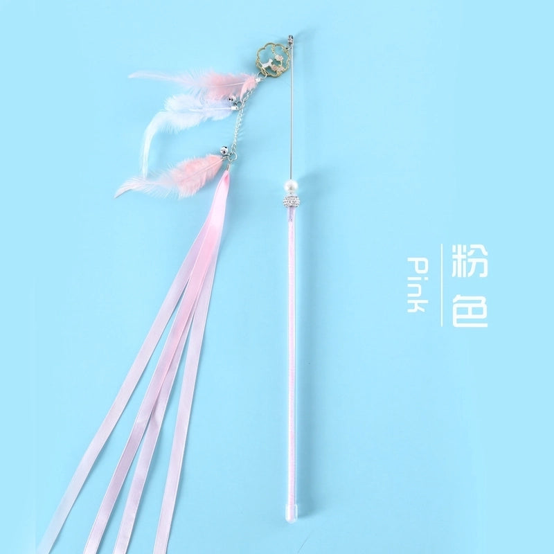 Cute Cat Toy Feather Bell Long Tassel Interactive Training Toy