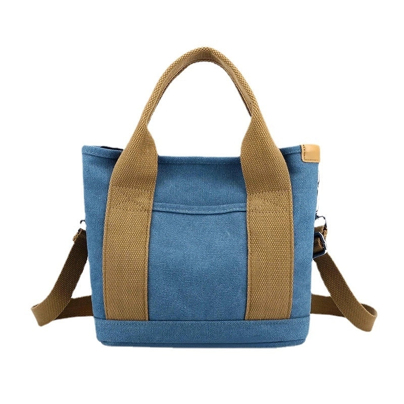 Women's Medium All Seasons Canvas Vintage Style Handbag Tote Bag