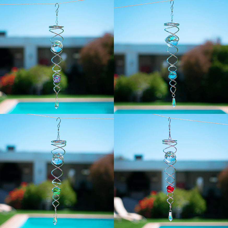 🎐LAST DAY SALE 49% OFF🔥-Gazing Ball Spiral Tail Wind Spinner Stabilizer