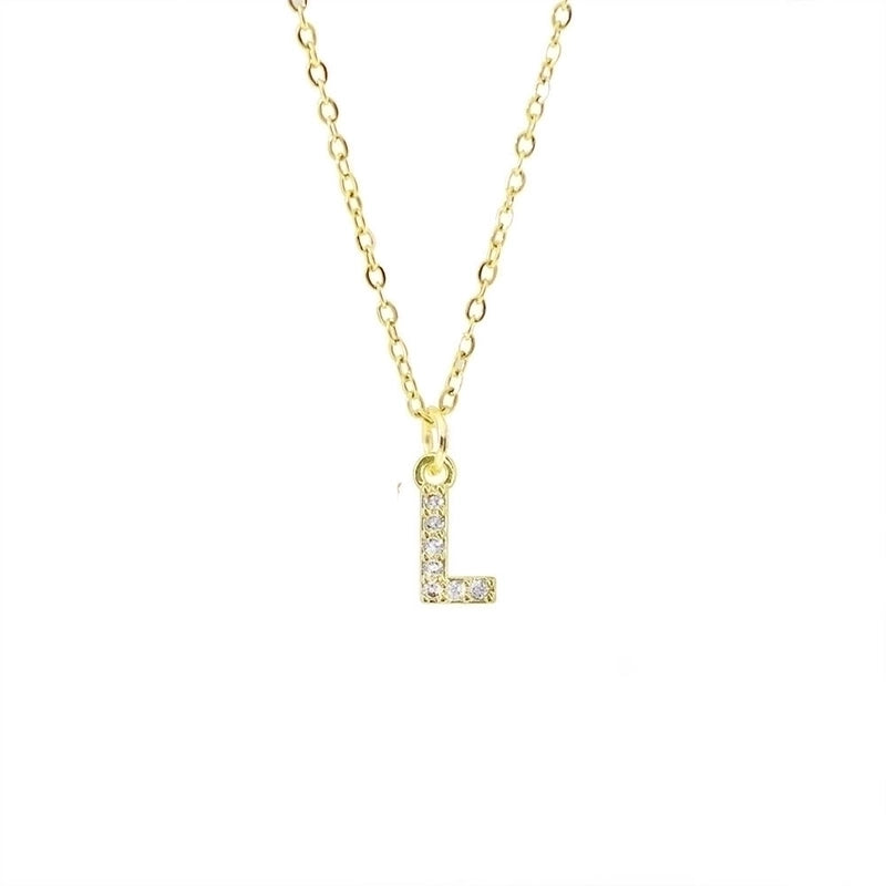 Titanium Steel Copper Streetwear Plating Inlay Letter Zircon Pendant Necklace
