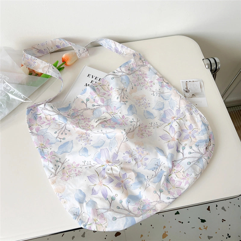Women's Medium Polyester Floral Elegant Streetwear Square Open Underarm Bag