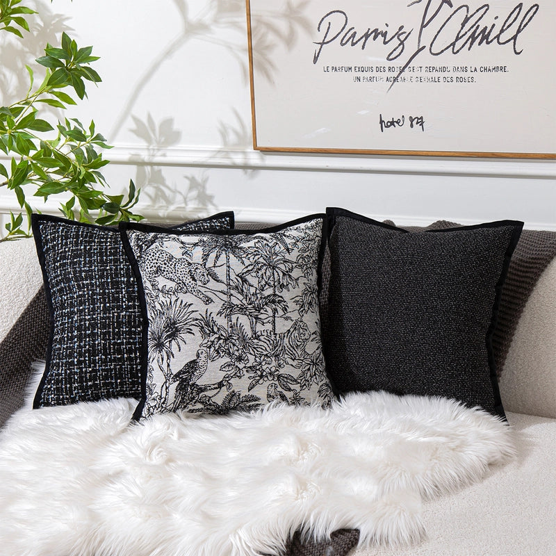 Pillow Case Light Luxury Vintage Sofa Living Room Pillow Nap Bed Cushion Office Waist Backrest