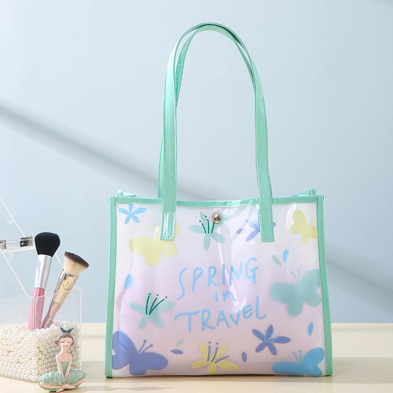 Letter Flower Butterfly PVC Storage Bag