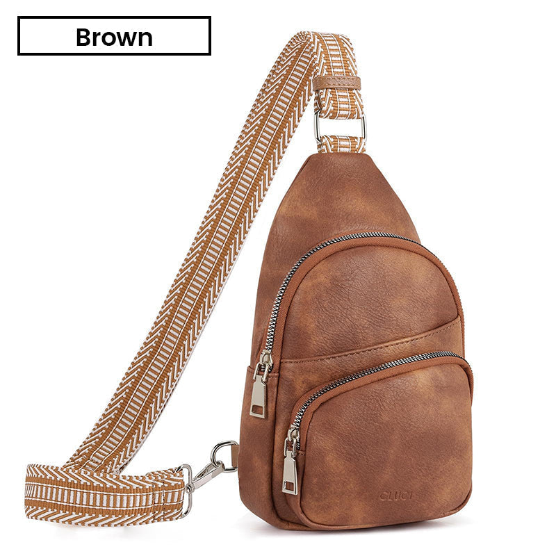 Small Faux Leather Women's Sling Bag