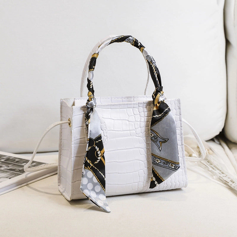 Women's Small Summer Pu Leather Elegant Vintage Style Square Bag