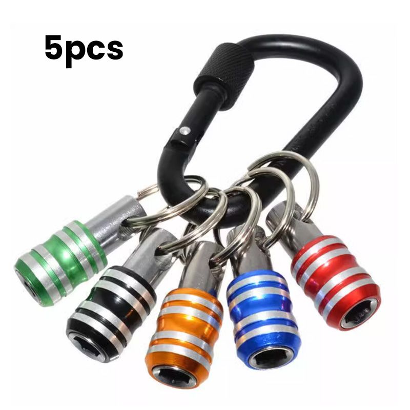 1/4 Hexagonal Screwdriver Bit Holder Key Rings