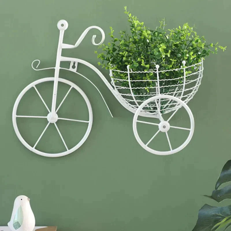 Bicycle Design Wall Basket For Home Decoration