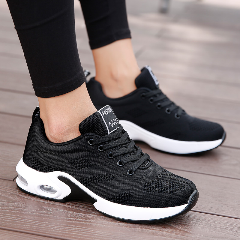 business Ladies Trainers Casual Mesh Sneakers Pink Women Flat Shoes Lightweight Soft Sneakers Breathable Footwear Basket Shoes Plus Size