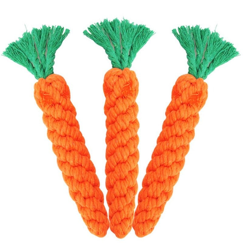 Carrot Shaped Knot Ropes Toys