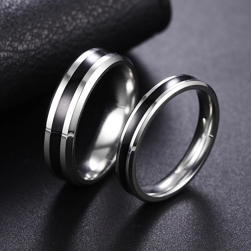 Minimalist Letter 201 Stainless Steel No Inlaid