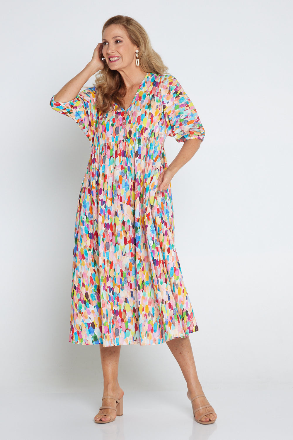 Summer Sun Dress - Confetti Watercolour