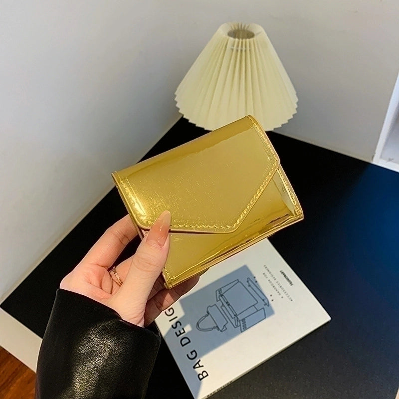 Unisex Solid Color Pu Leather Buckle Coin Purses