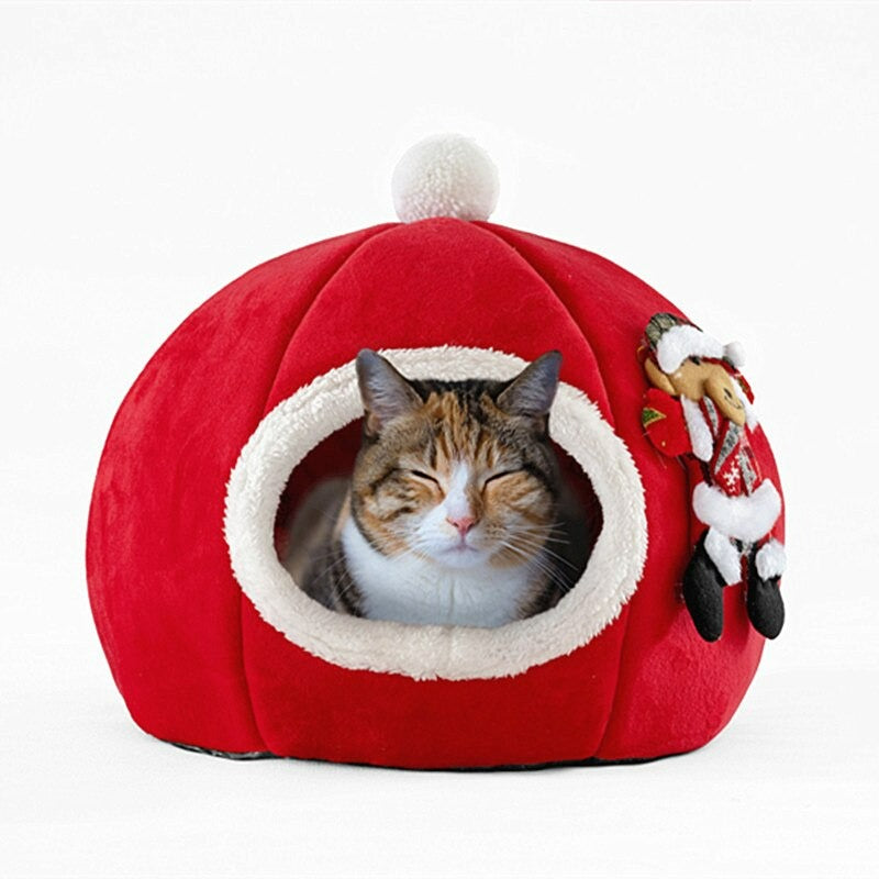 Warm Semi-Closed Pet Bed