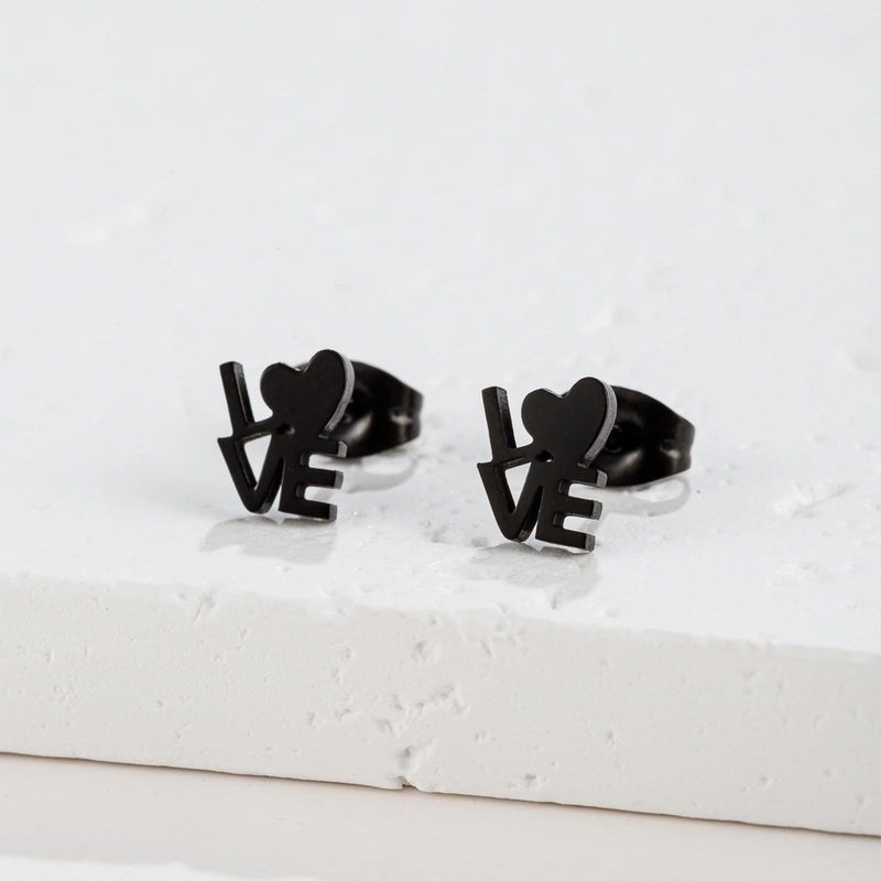 1 Pair Minimalist Classic Style Geometric Polishing Plating 304 Stainless Steel 18K Gold Plated Ear Studs