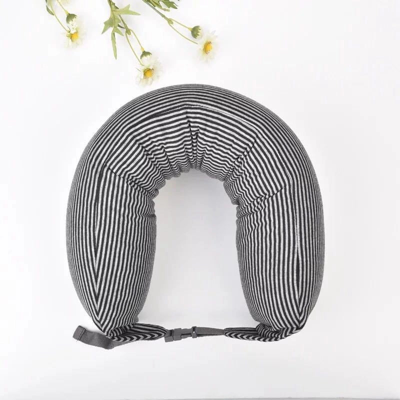Good Product Foam Particle Pillow Unprinted U-shaped Pillow Cervical Pillow Travel Pillow Neck Pillow Waist Pillow A Generation Of Hair