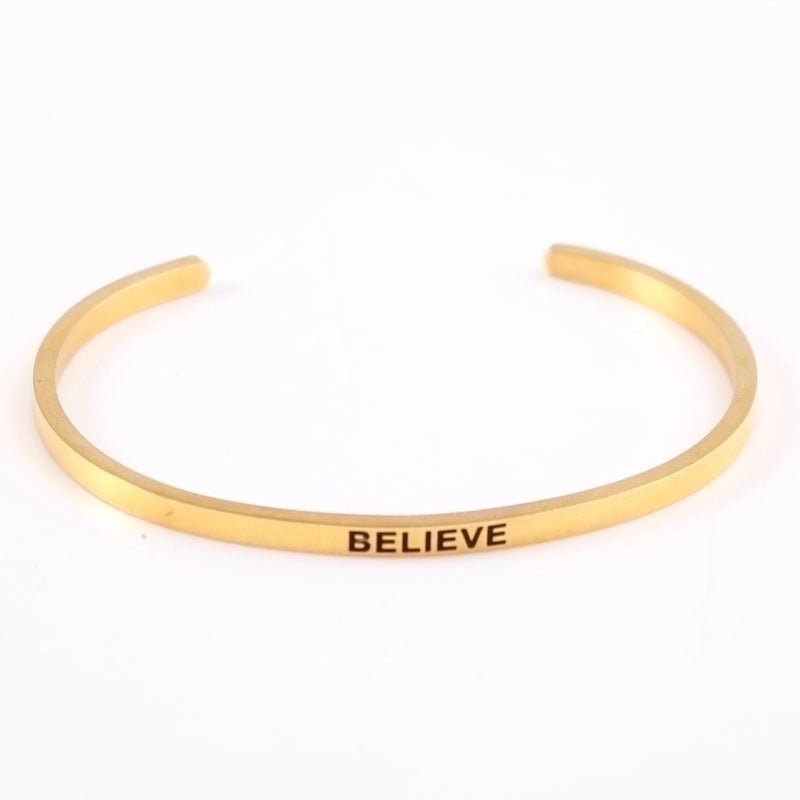 2 Pieces Casual Minimalist Letter 304 Stainless Steel Stainless Steel Bracelets In Bulk