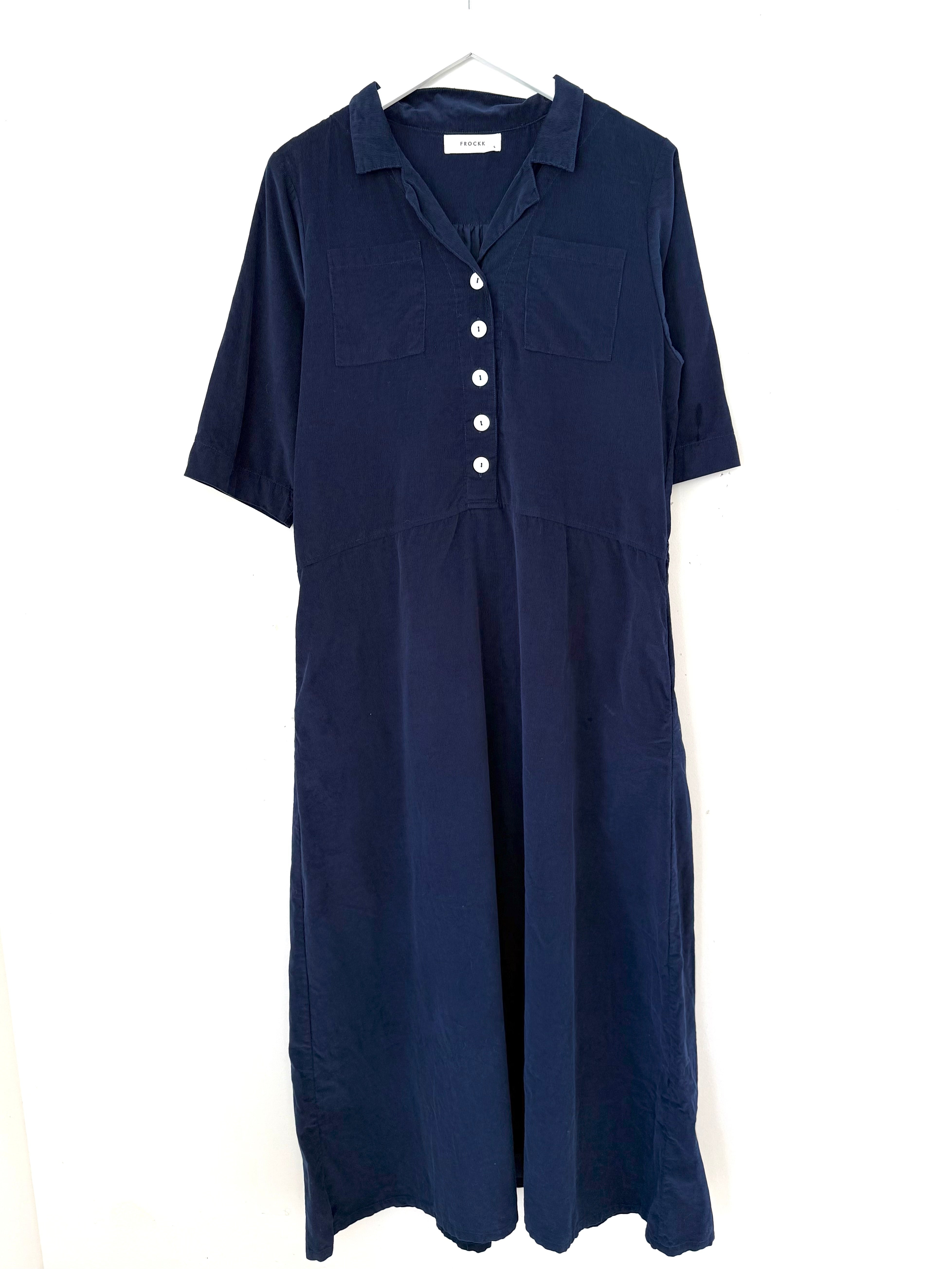 bridget dress - indigo cord