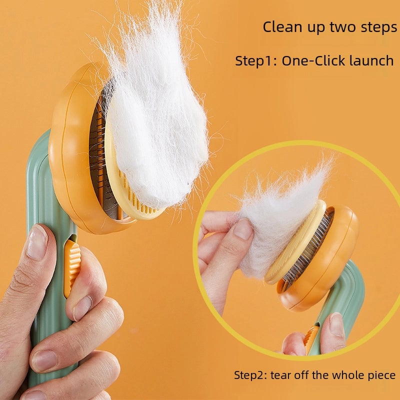 Pumpkin Pet Comb Cat Comb Pet Brush Dog Comb Needle Comb Hair Removal Floating Hair Removal Pet Supplies